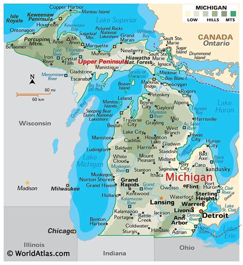 Michigan Maps & Facts .